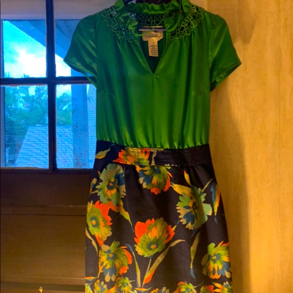 Anthropologie midi dress with collar